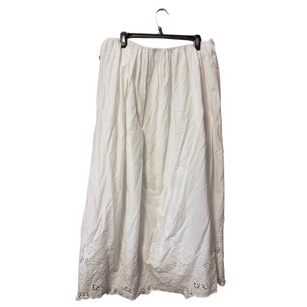 Primark White Maxi Skirt with Lace Detail